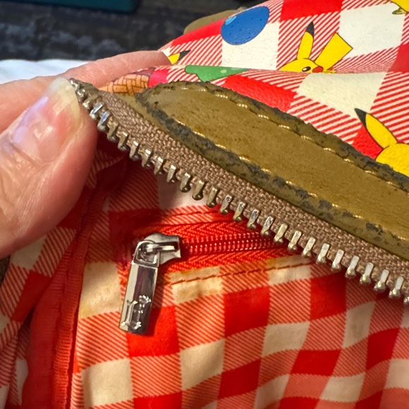 Loungefly Pokémon Pikachu Checkered Backpack - Red and Yellow - Picture 7 of 10